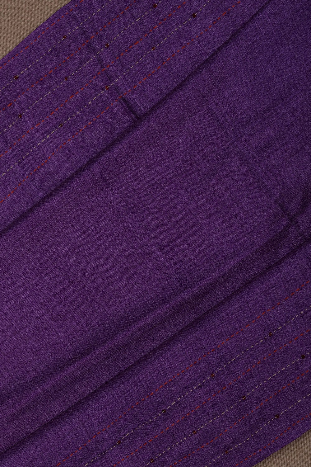 A Tussar Embroidery Saree