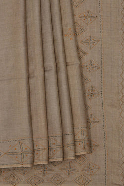 Image of A Tussar Embroidery Saree