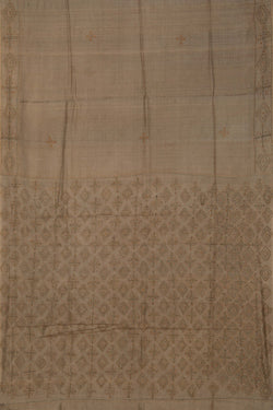 Image of A Tussar Embroidery Saree