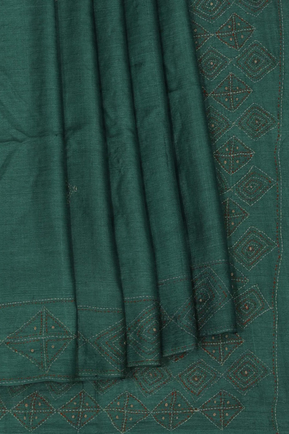 A Tussar Embroidery Saree