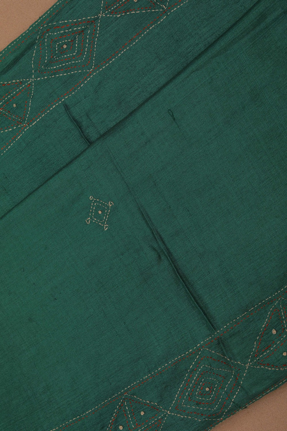 A Tussar Embroidery Saree