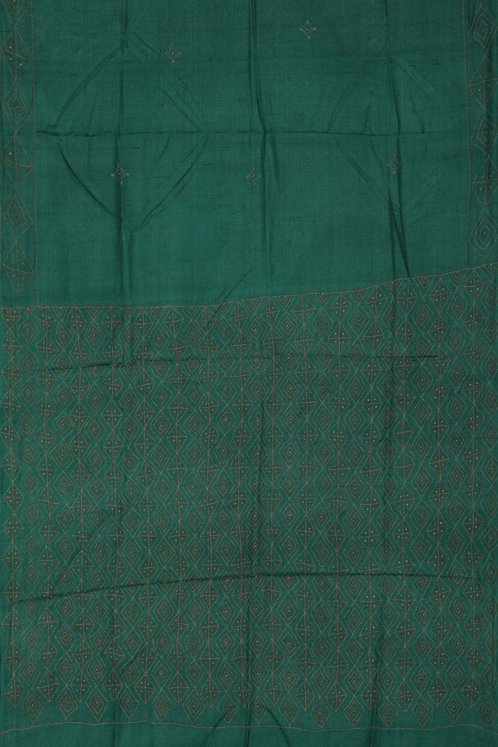 A Tussar Embroidery Saree