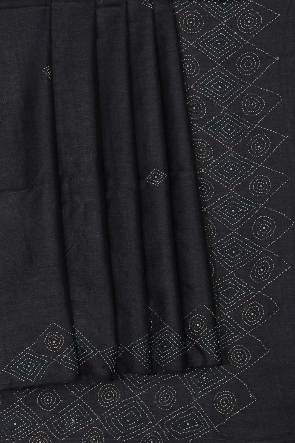 A Tussar Embroidery Saree