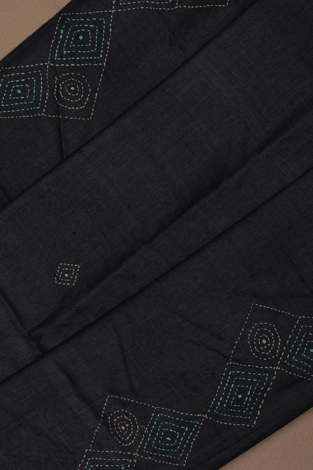 A Tussar Embroidery Saree