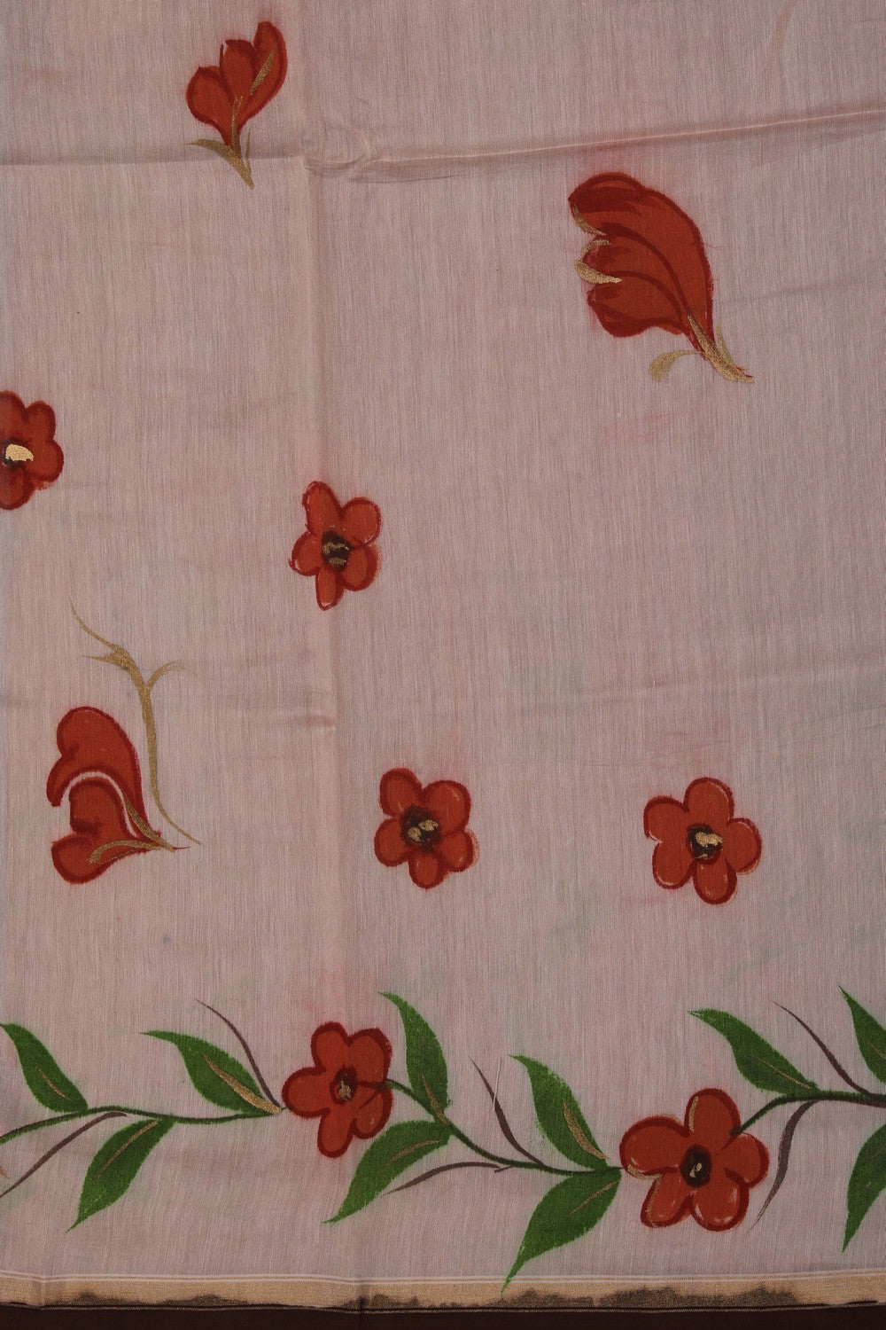 Cotton Silk Pink Saree