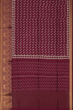 Image of A Contemporary Charm Red Saree