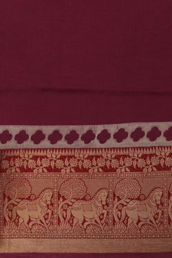 Image of A Contemporary Charm Red Saree
