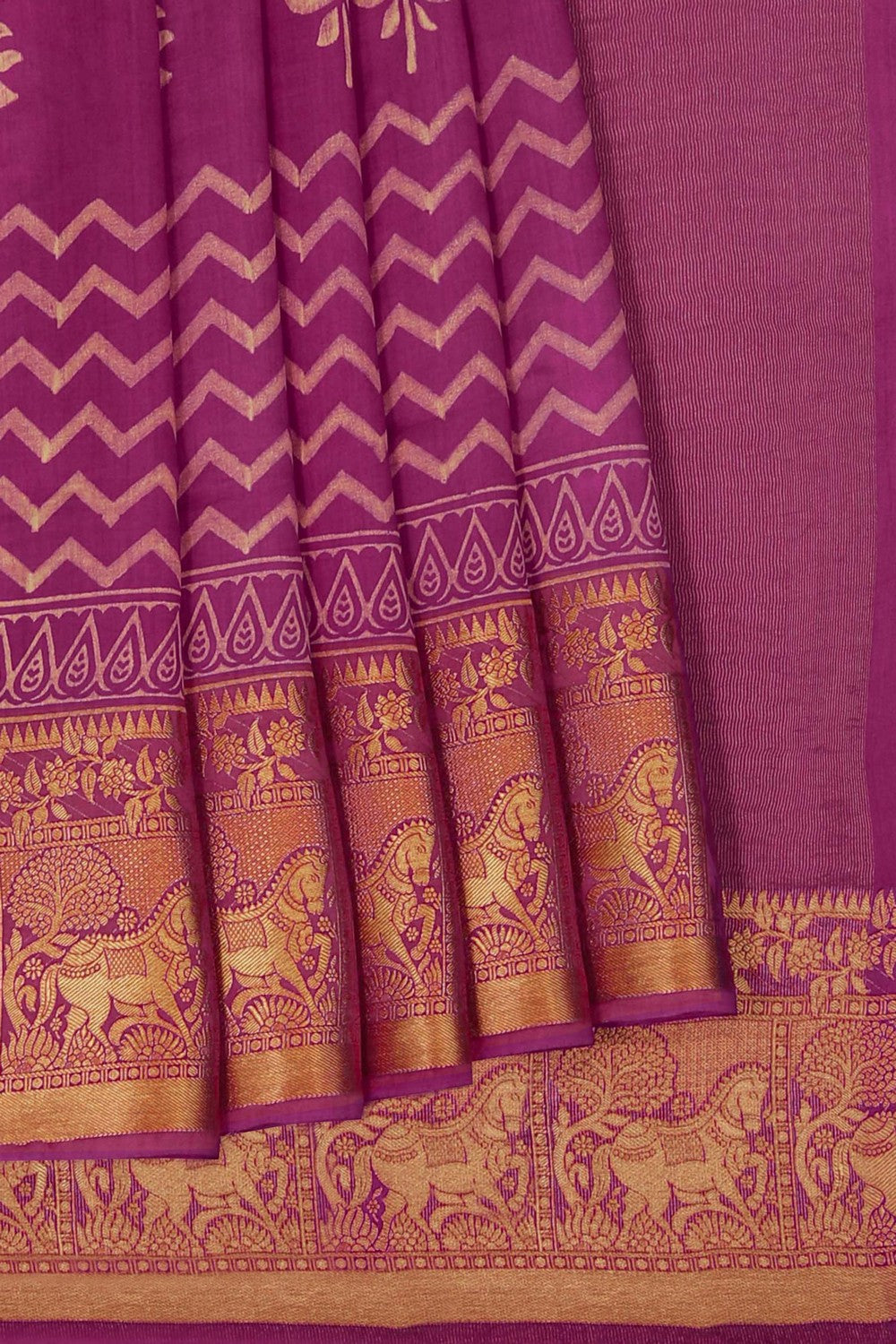 A Contemporary Charm Pink Saree