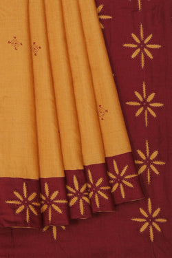Image of A Tussar Embroidery Saree