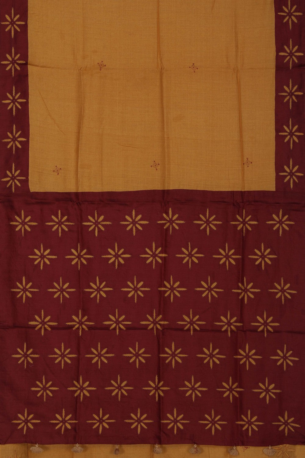 A Tussar Embroidery Saree