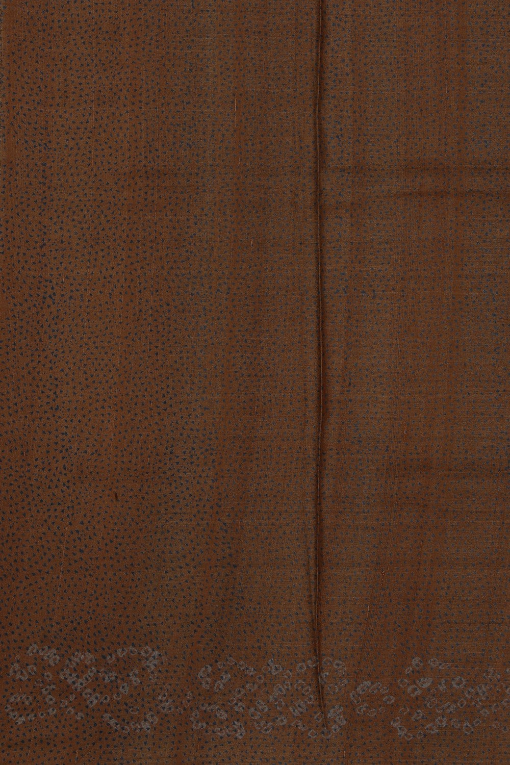 Image of Ajrakh Prints Desi Tussar Beige Saree