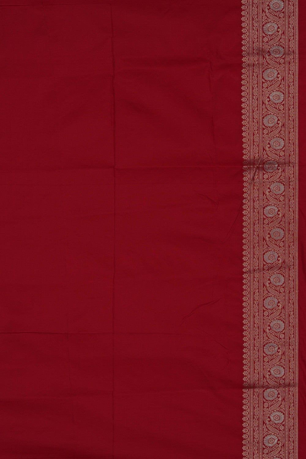 Image of Banarasi Katan Silk Red Saree