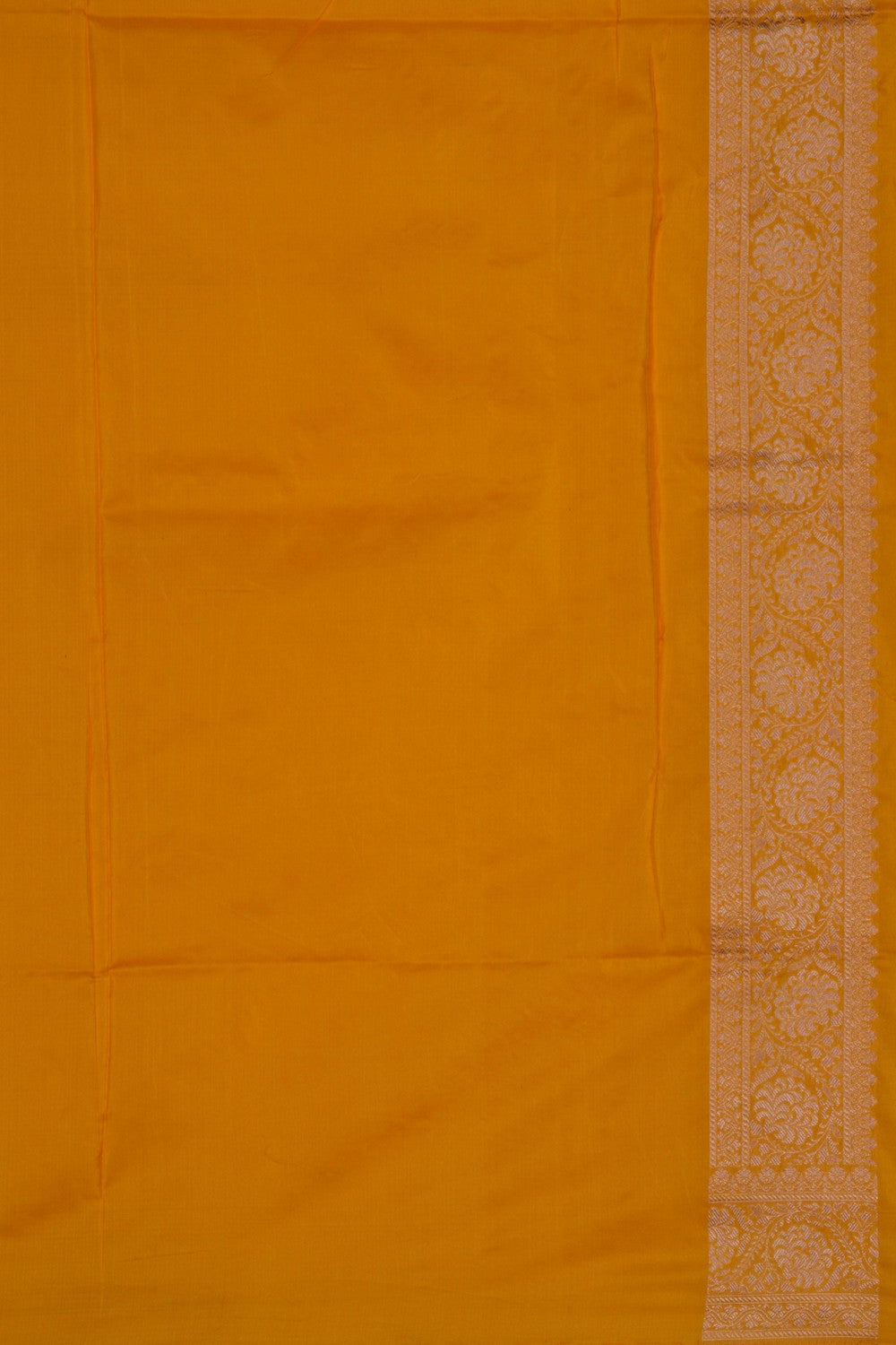 Image of Banarasi Katan Silk Yellow Saree