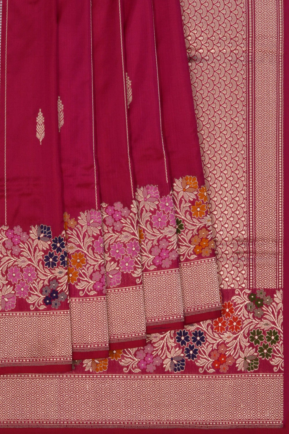 Image of Banarasi Katan Silk Pink Saree