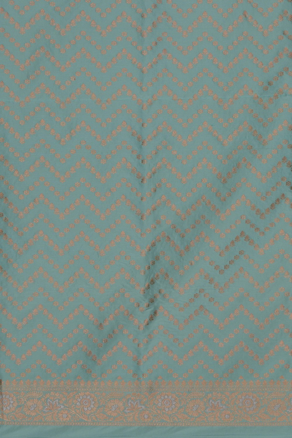 Image of Banarasi Katan Silk Ice Blue Saree