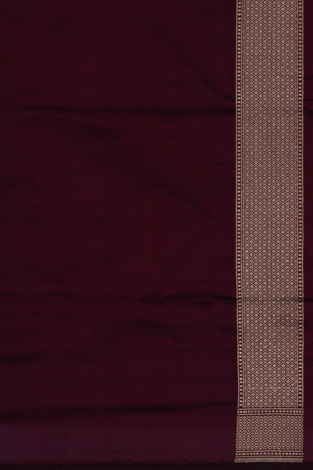 Image of Banarasi Katan Silk Wine Violet Saree