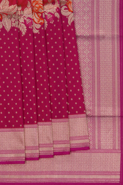Image of Banarasi Katan Silk Pink Saree