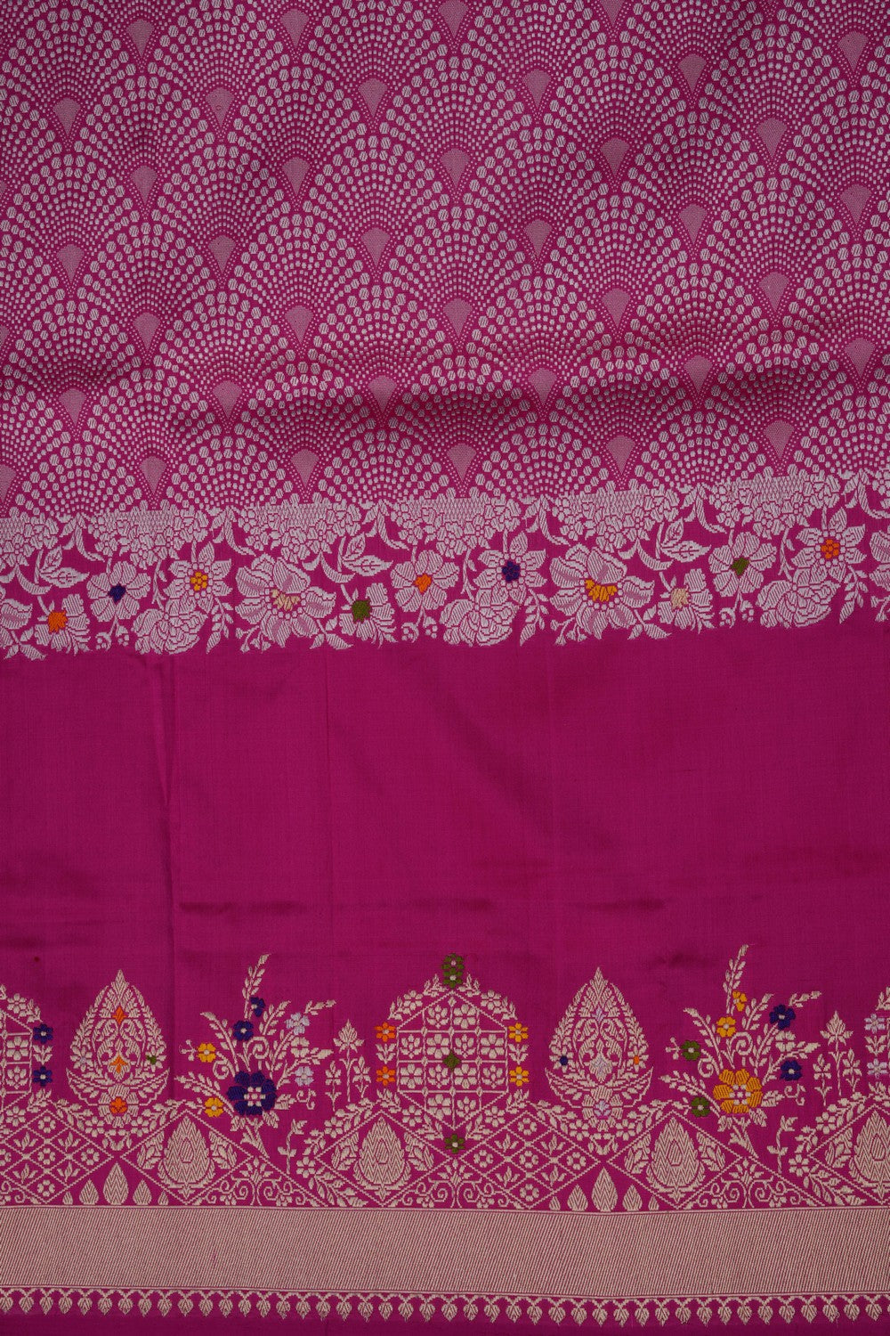 Image of Banarasi Katan Silk Pink Saree