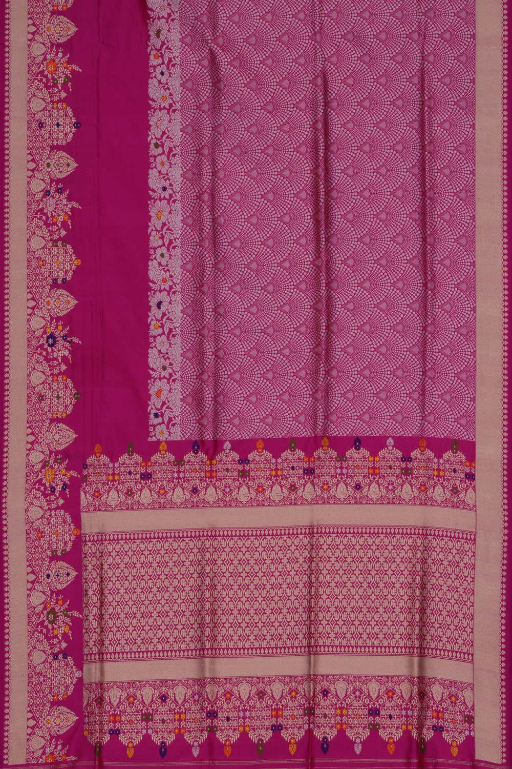 Image of Banarasi Katan Silk Pink Saree