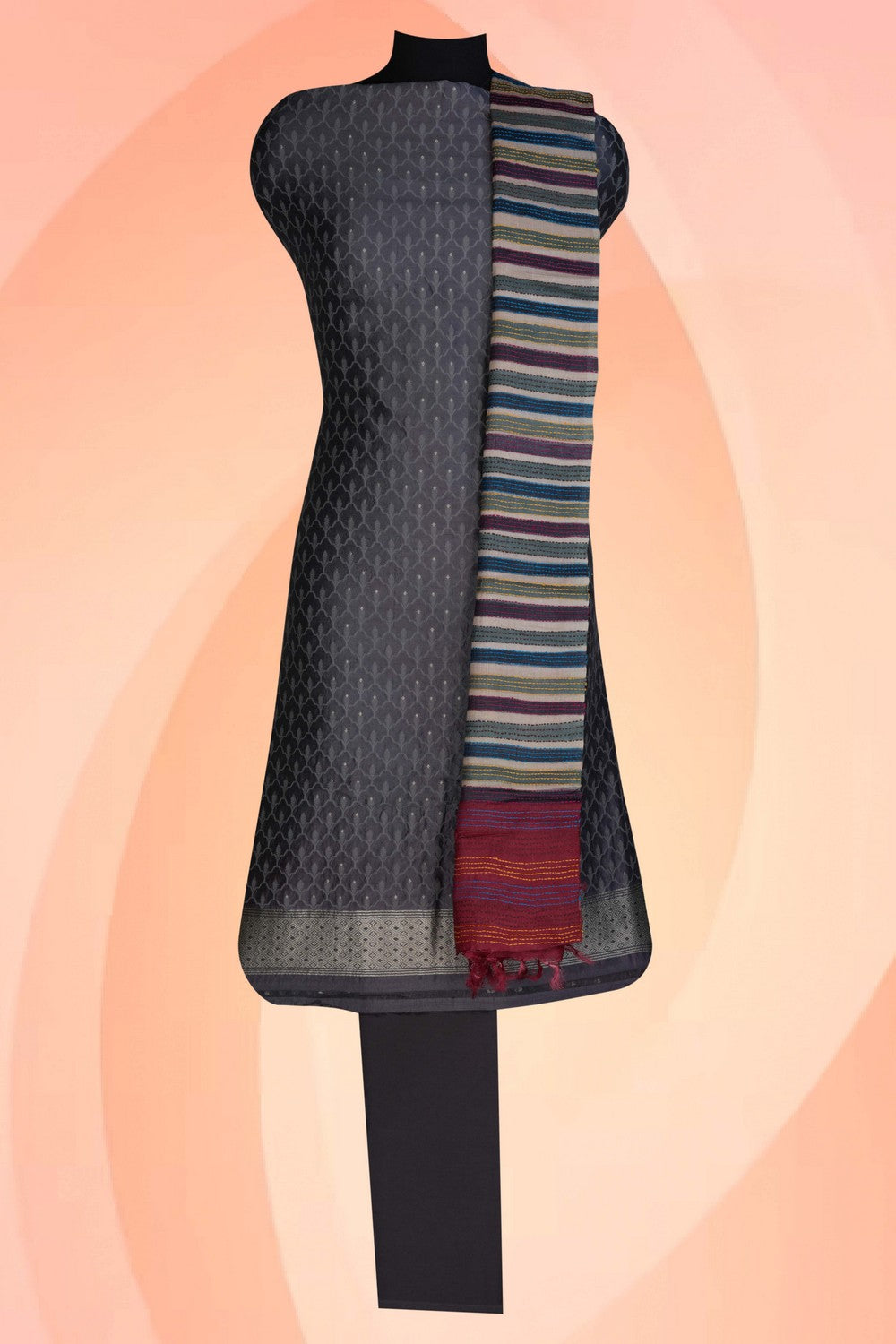 Image of Unstitched Suit Set Fabric (3 Pcs Set)