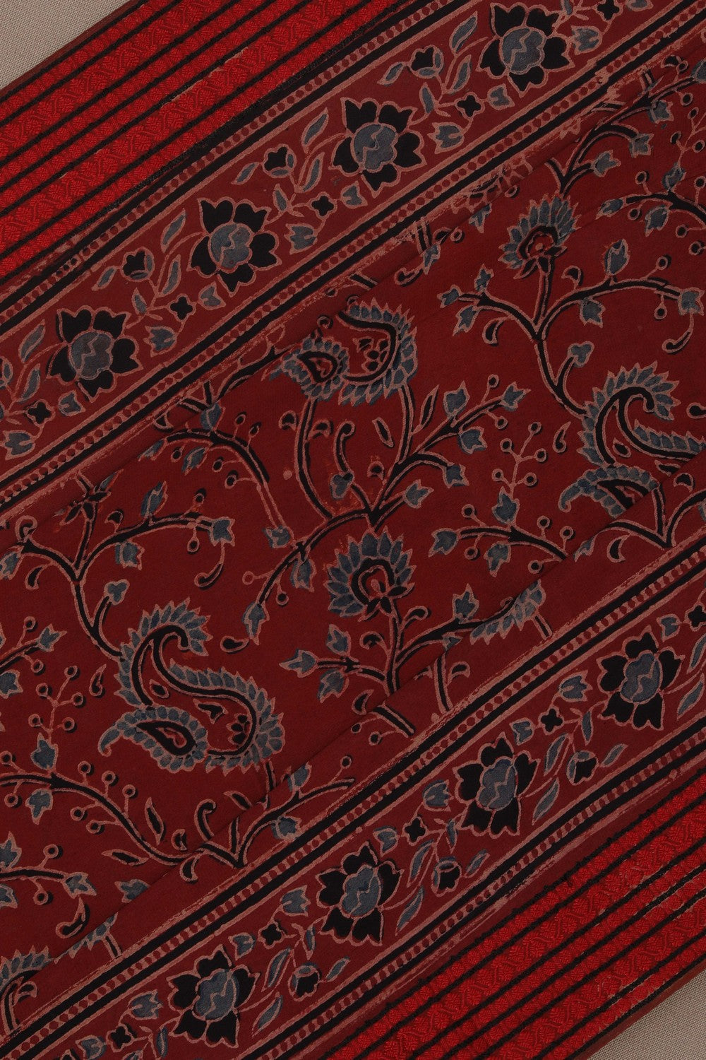 Image of Ajrakh Printed Saree