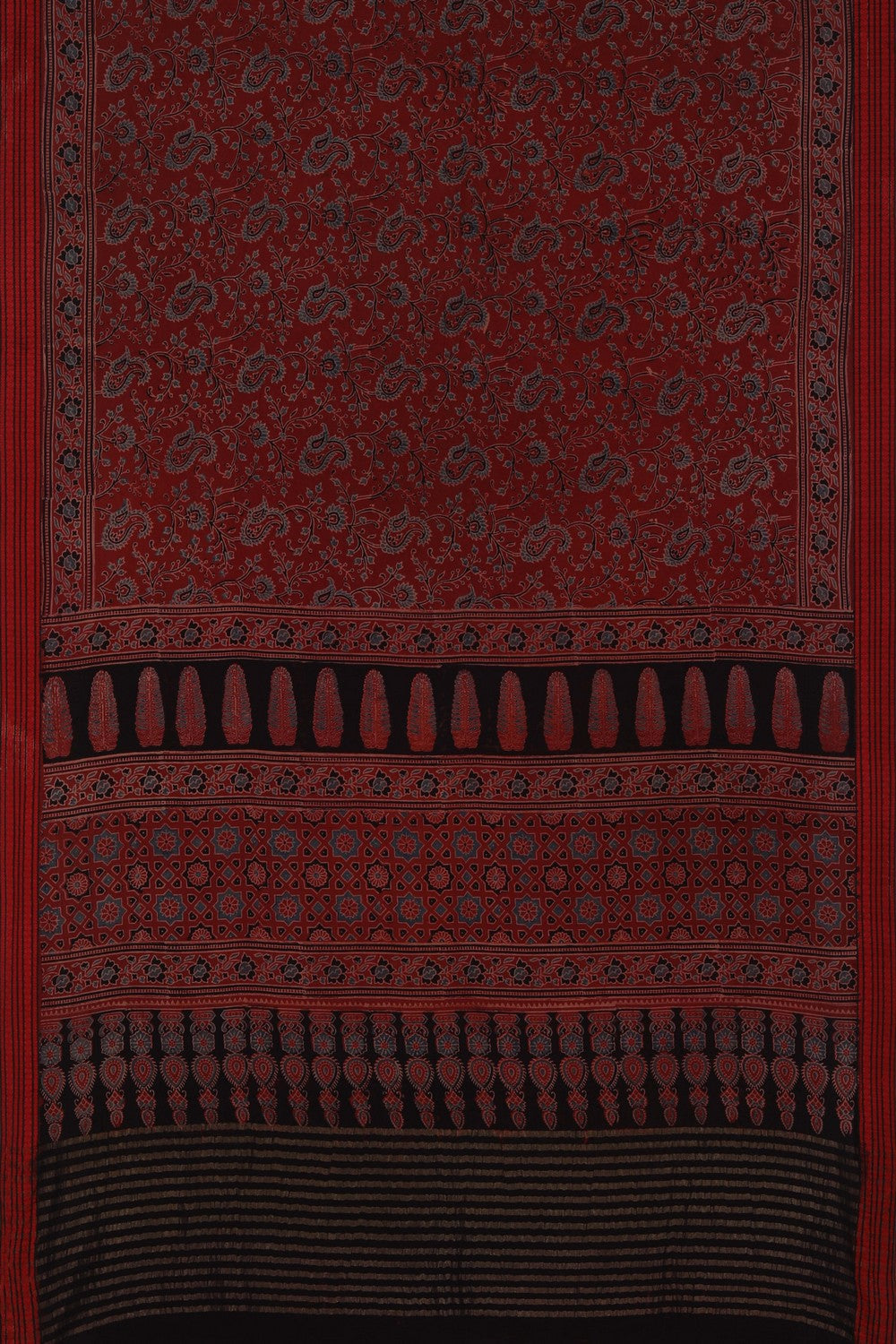 Ajrakh Printed Saree