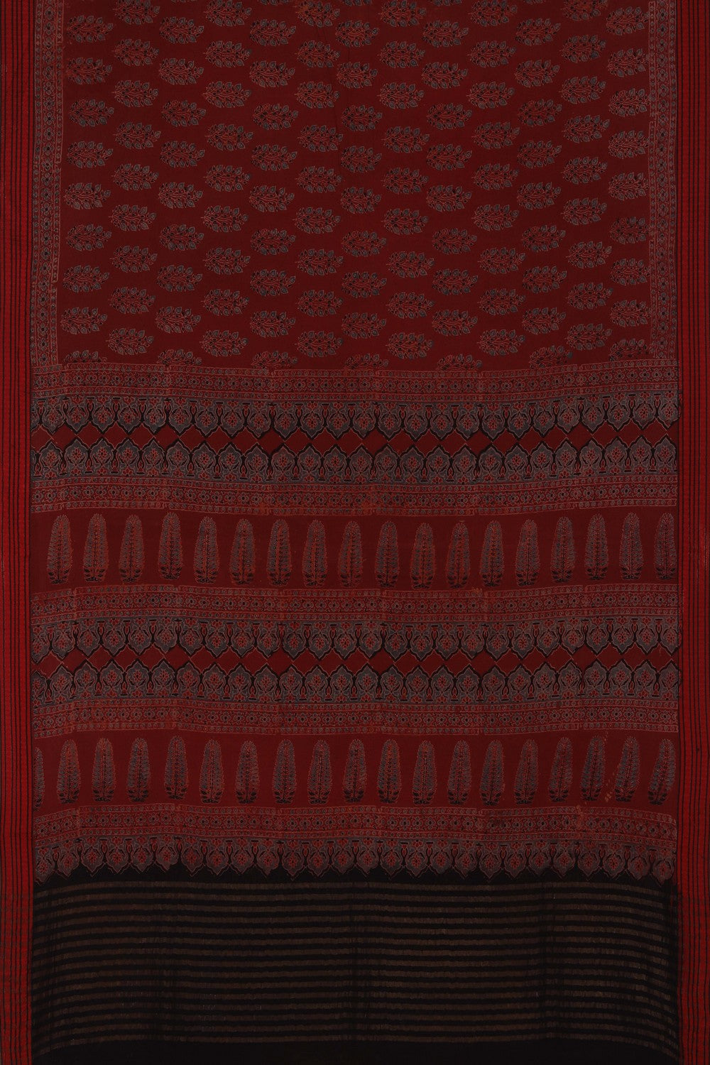 Image of Ajrakh Printed Saree