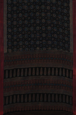 Image of Ajrakh Printed Saree