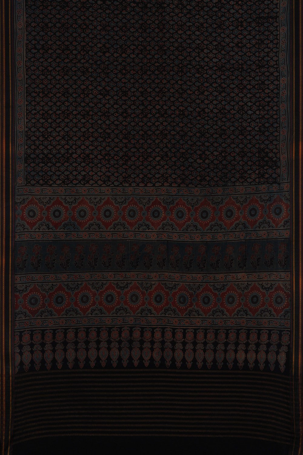 Image of Ajrakh Printed Saree