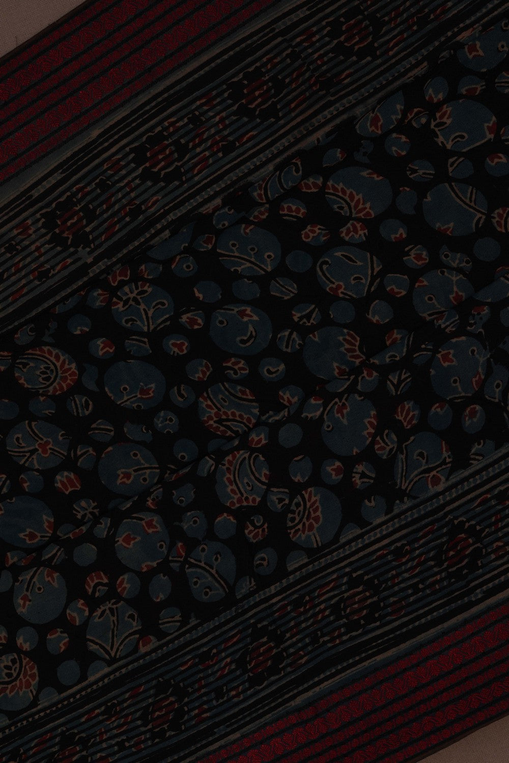 Image of Ajrakh Printed Saree