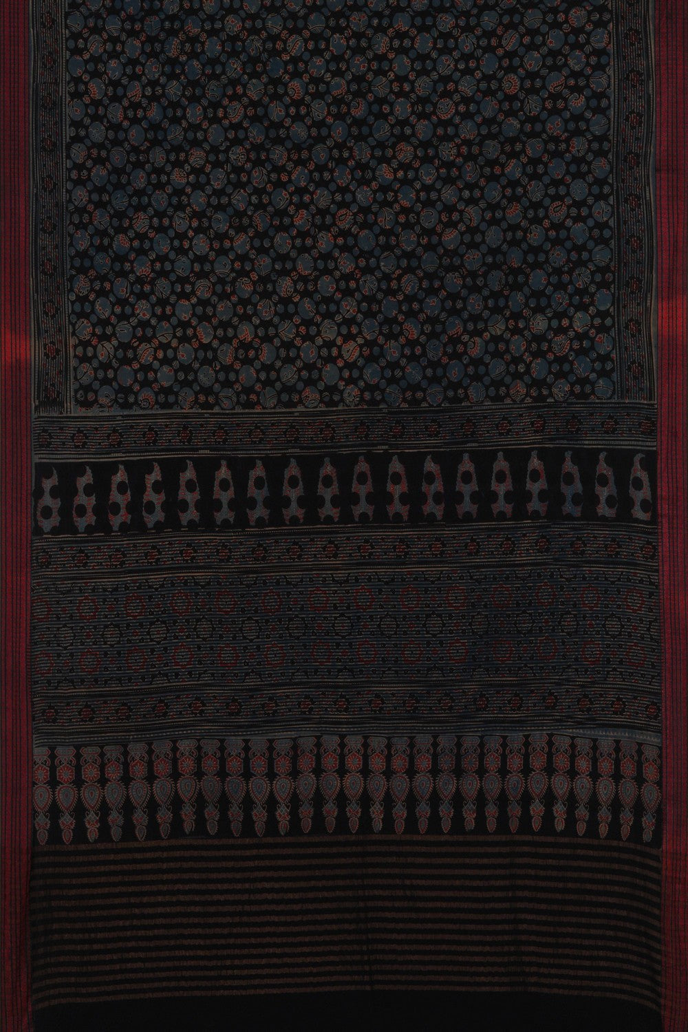 Ajrakh Printed Saree