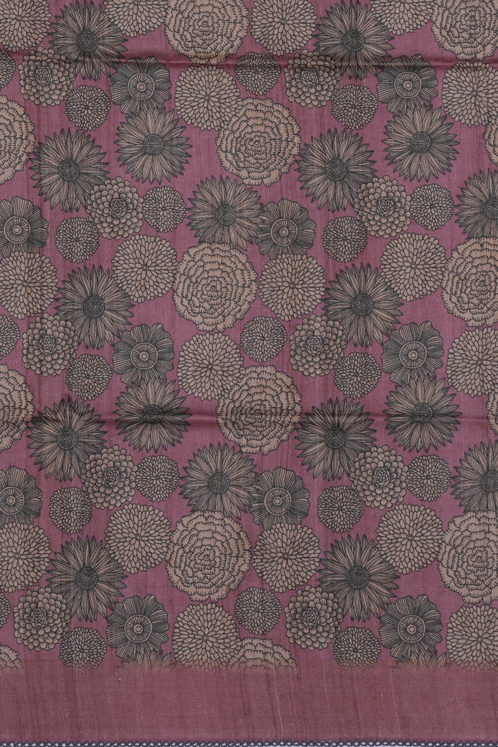 Image of A Tussar Kantha Stitch Saree