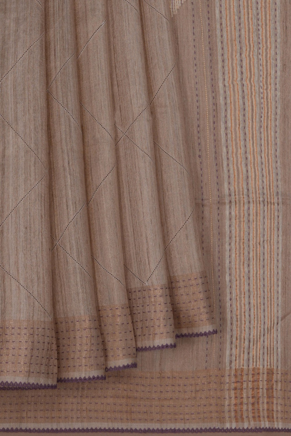 Image of Contemporary Charm Tussar Silk Saree
