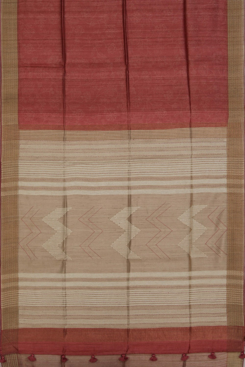Image of Contemporary Charm Tussar Silk Saree