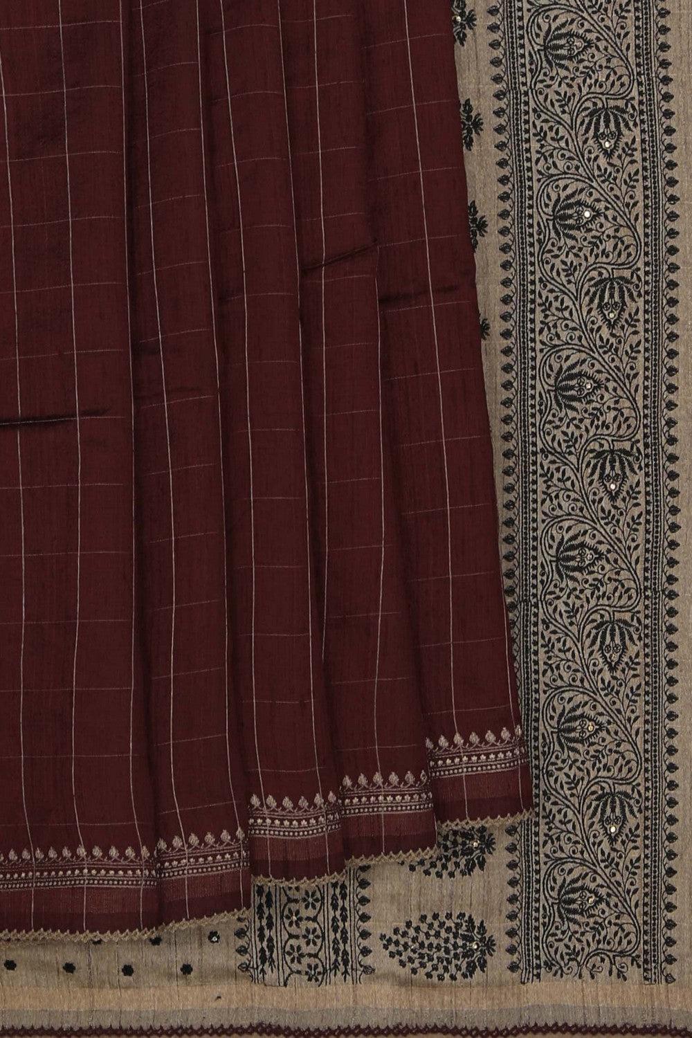Image of Contemporary Charm Tussar Silk Saree