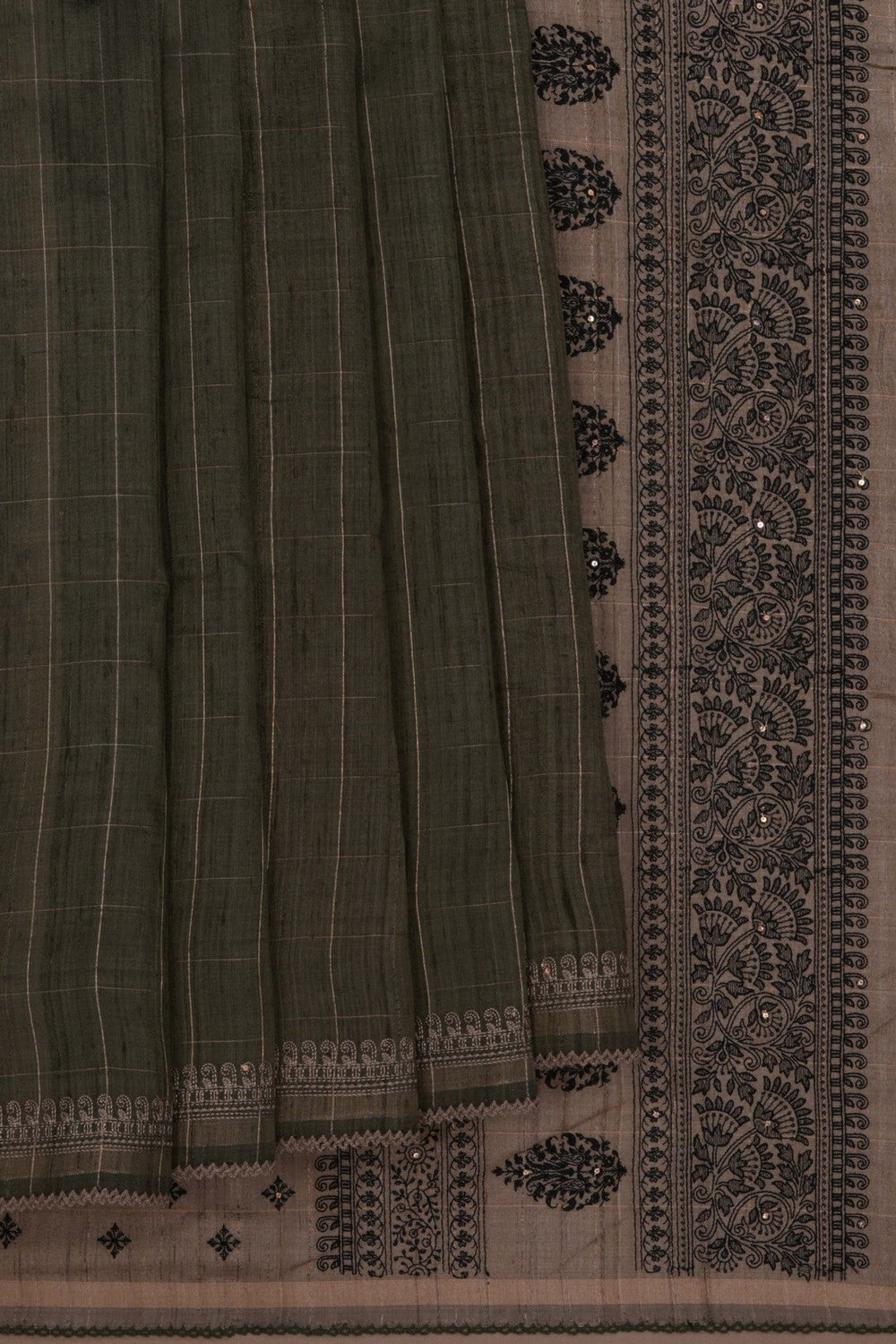 Image of Contemporary Charm Tussar Silk Saree