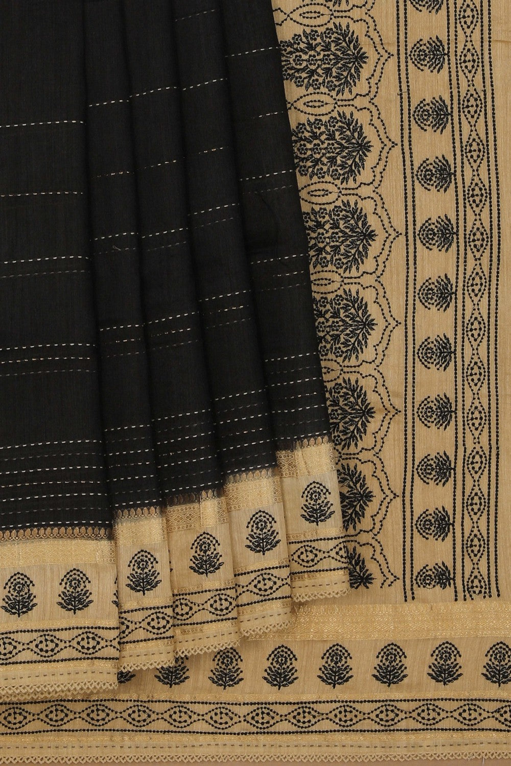 Image of Contemporary Charm Tussar Silk Saree