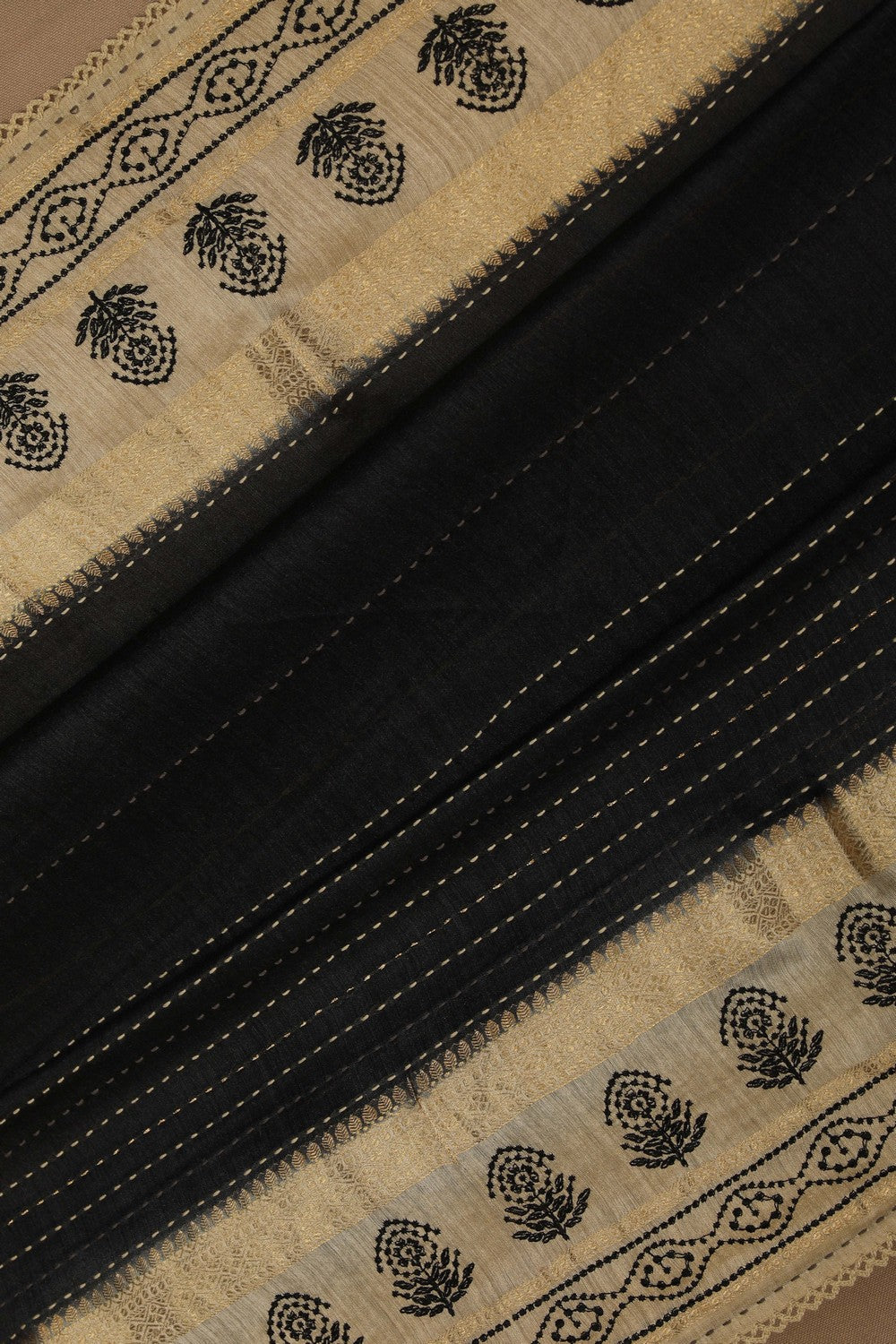 Image of Contemporary Charm Tussar Silk Saree