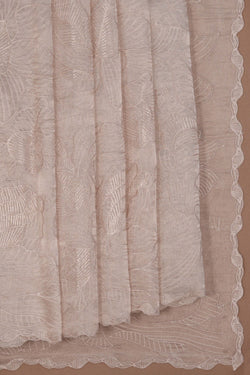 Image of Tissue Silk Embroidery Saree