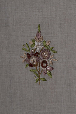 Image of Tussar Silk Embroidery Saree