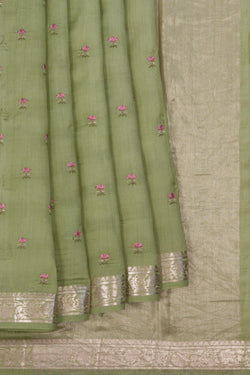 Image of Banarasi Muga Silk Saree