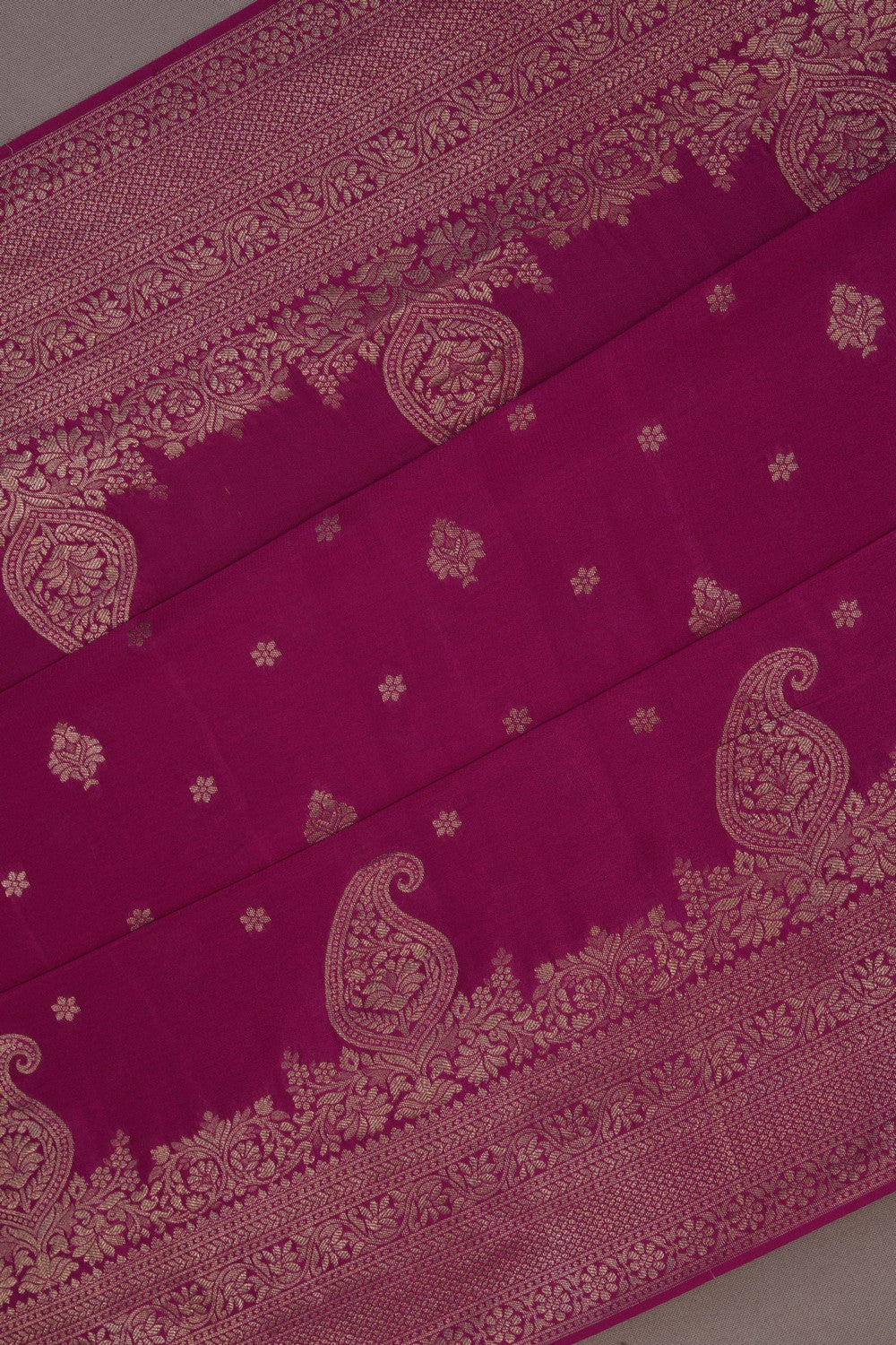Image of Banarasi Crepe Silk Pink Saree