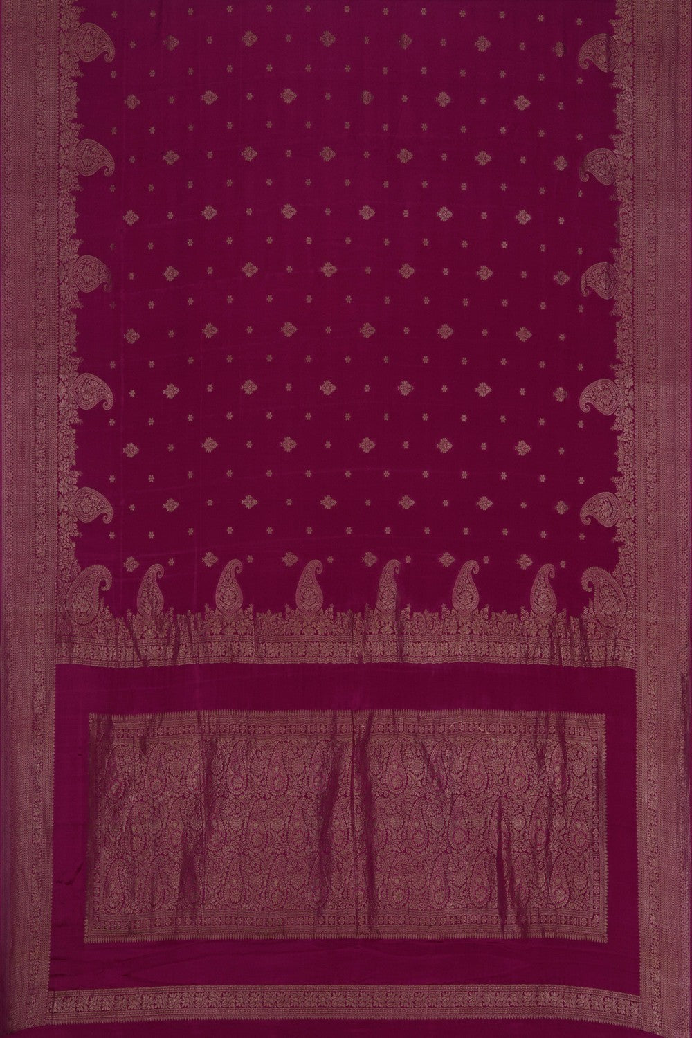 Image of Banarasi Crepe Silk Pink Saree