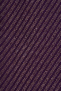 Image of Banarasi Crepe Silk Violet Saree