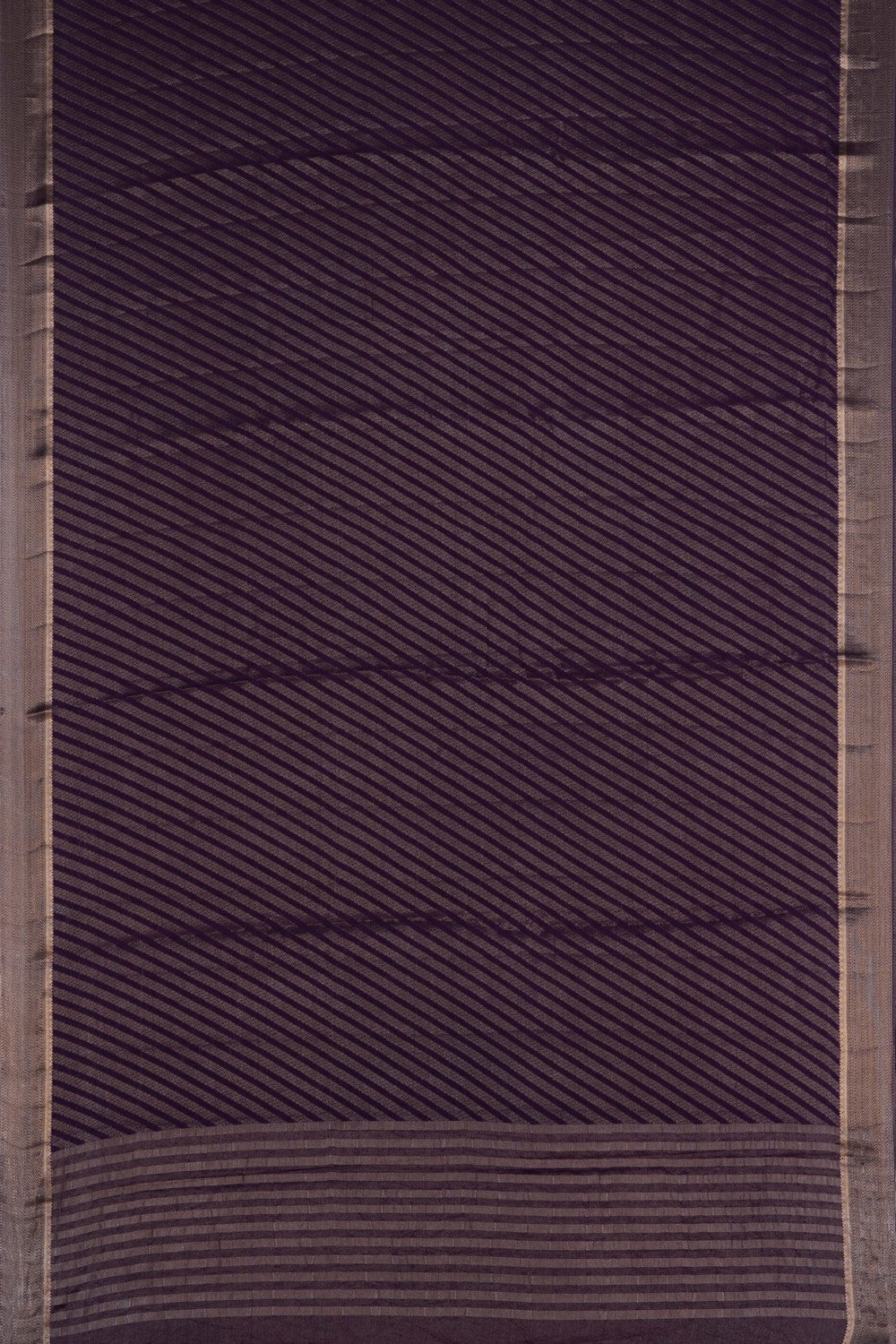 Banarasi Crepe Silk Violet Saree