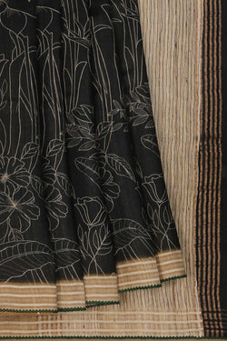 Image of A Tussar Embroidery Saree