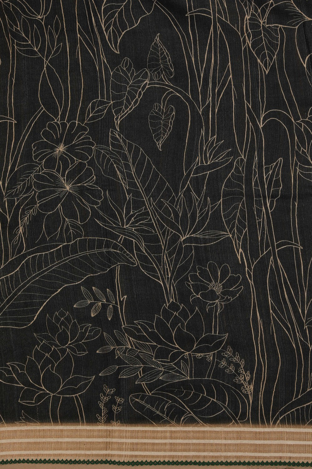A Tussar Embroidery Saree