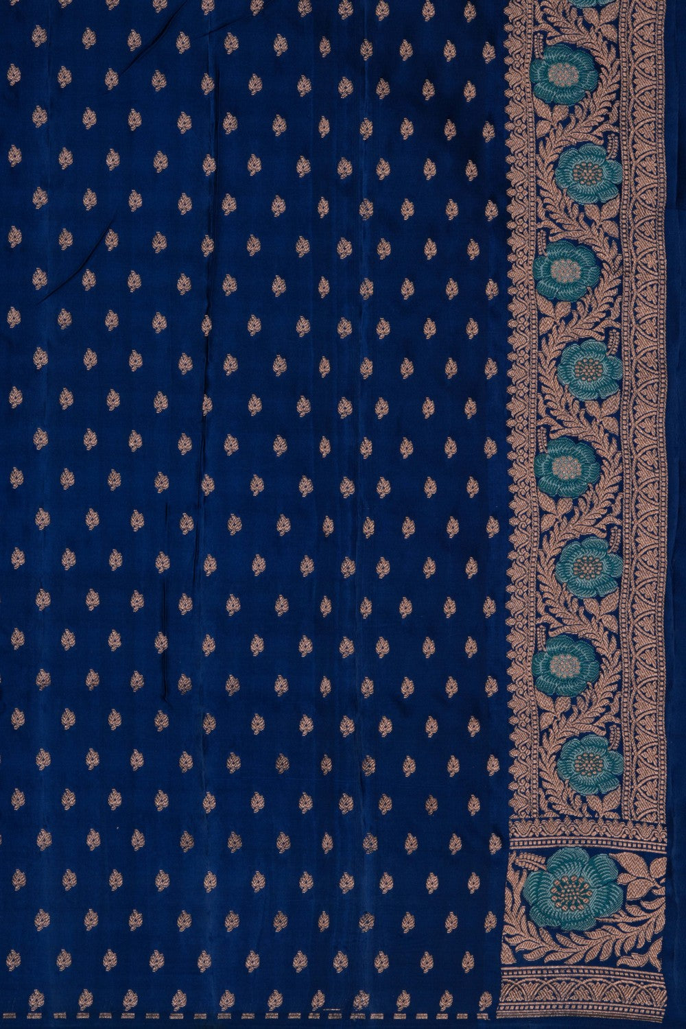 Banarasi Satin Silk Blue Saree