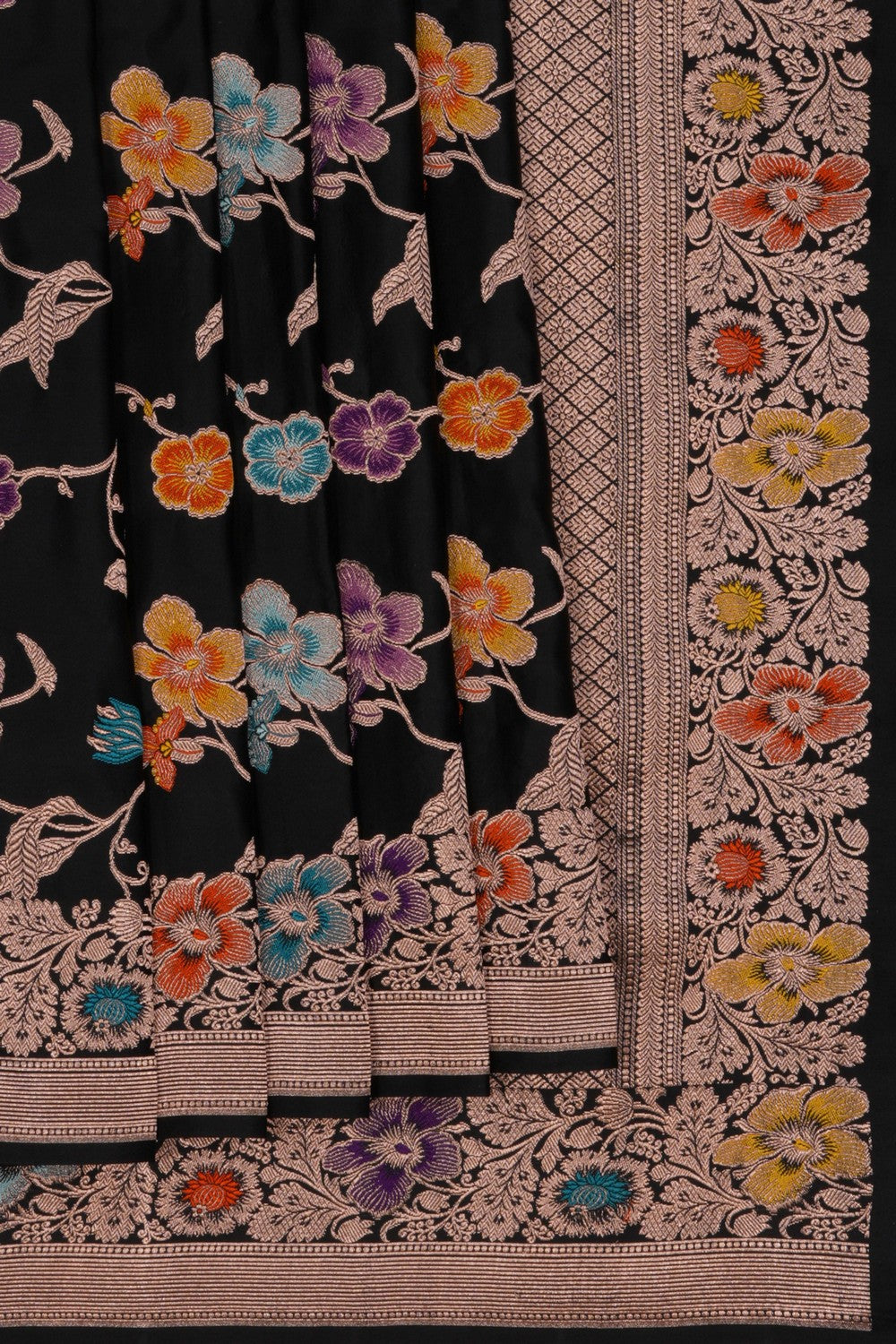 Banarasi Silk Black Saree