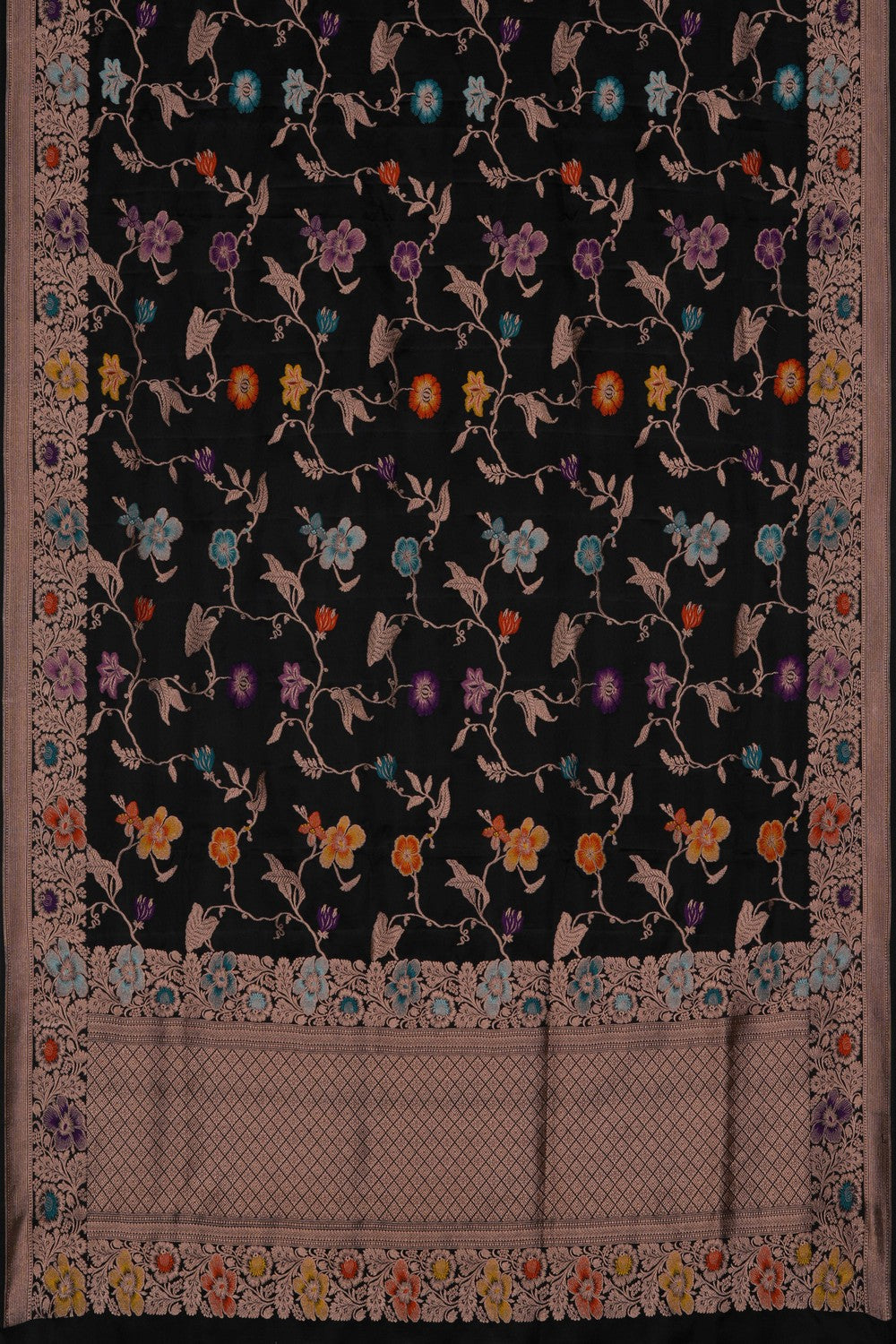 Banarasi Silk Black Saree